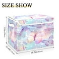 thumbnail image 3 of Ryvnso Butterflies and Stars Large Lidded Foldable Storage Baskets Cubes Boxes Lids Bin for Home, 3 of 7