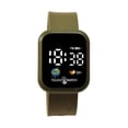thumbnail image 6 of Fasijew Sporty Watch Square Dial Watch Earth Design Sport Watch Square Dial Touch Screen Big Number LED Digital Watch Silicone Wristband, 6 of 7