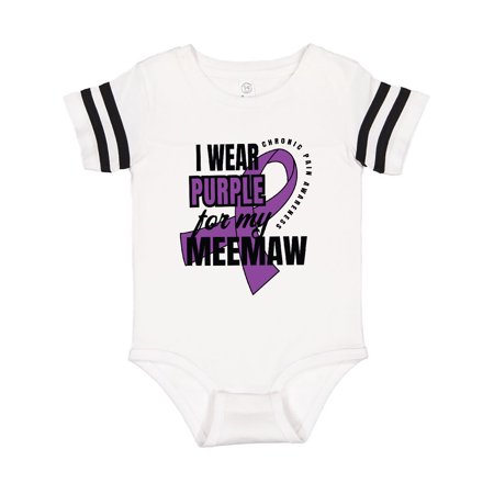 

Inktastic Chronic Pain I Wear Purple For My Meemaw Gift Baby Boy or Baby Girl Bodysuit