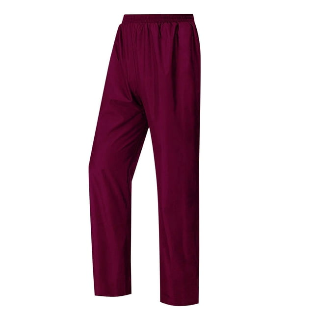 YTIANH Pantalon de Travail Imperméable et Coupe-Vent pour Adultes Randonnée et Cyclisme Double Couche Épais Résistant à l'Usure Imperméable Vin,TTG