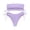 Light Purple, variant on Women’s Ribbed Bandeau Bikini Set with Adjustable Side Tie Bottoms Strapless Top Two Piece Swimsuit Swimwear for Beach Pool Black L