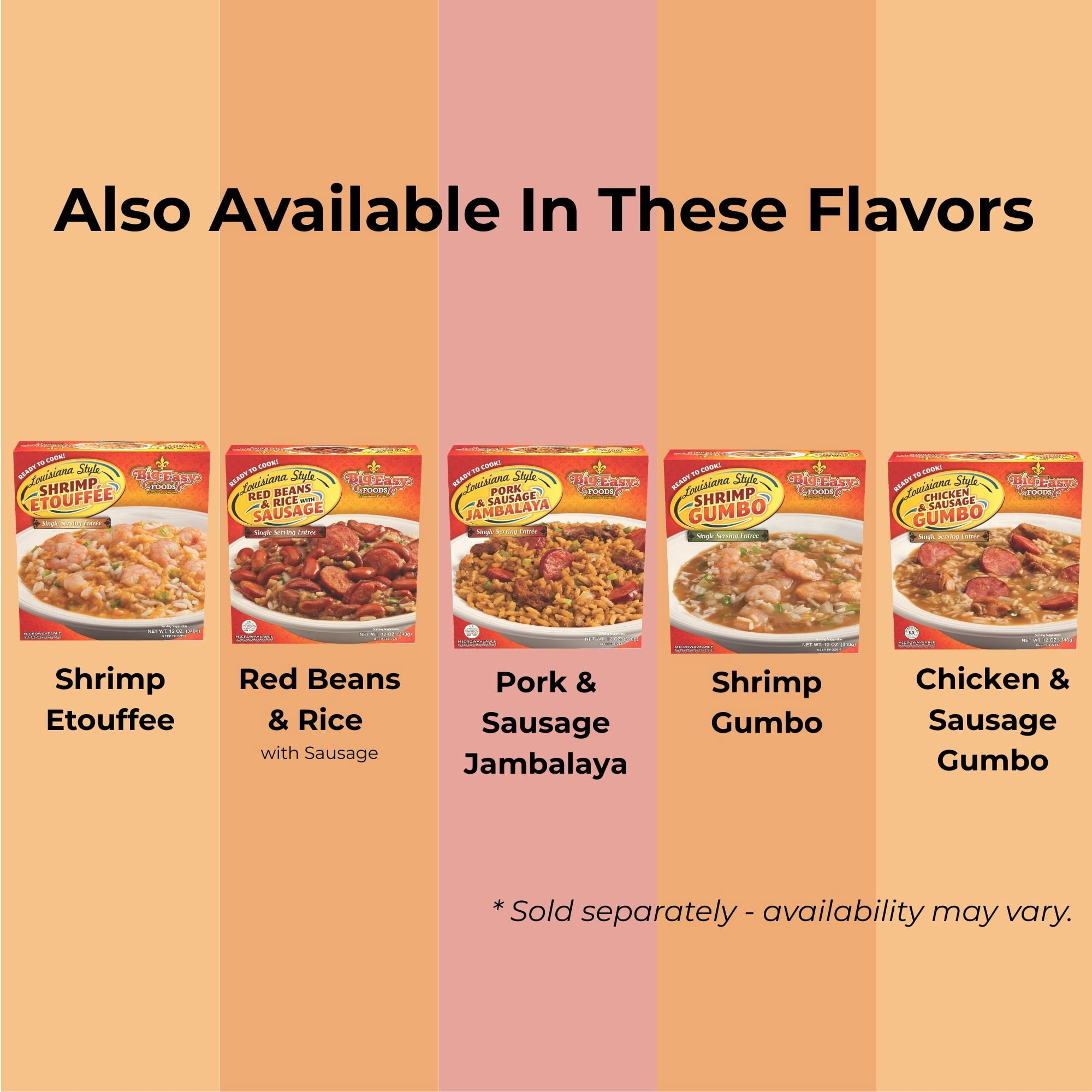 Big Easy Foods Louisiana Style Frozen Entree, Red Beans & Rice with Sausage, 12oz