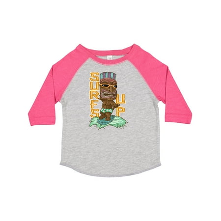 

Inktastic Vacation Tiki God on a Surfboard Surf s Up! Gift Toddler Boy or Toddler Girl T-Shirt