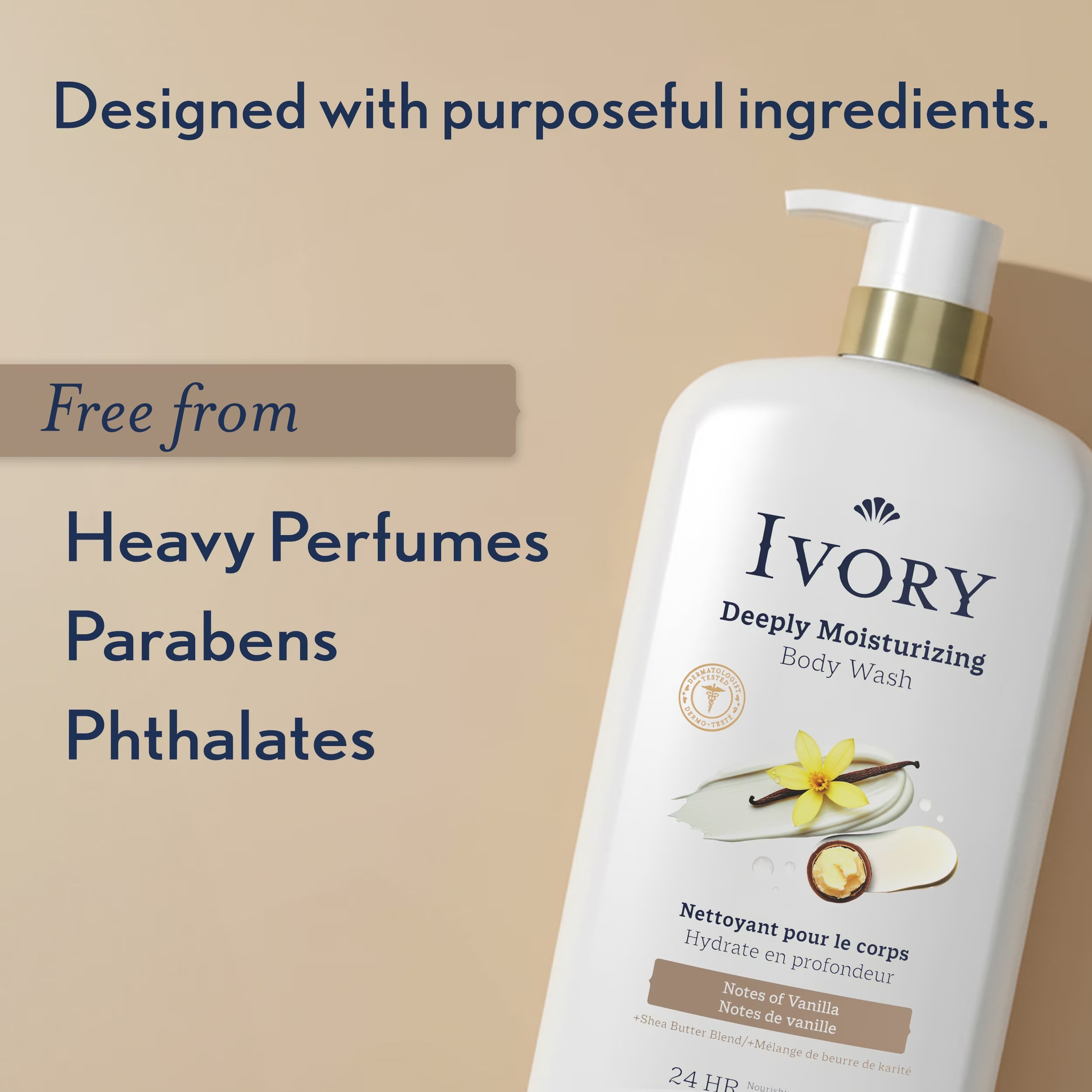 Ivory Deeply Moisturizing Body Wash, Vanilla Scent photo 5
