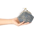 thumbnail image 3 of Coin Purse Coin Bag Star Pouch Kiss-Lock Change Purse Small Wallets Coin Pouch for Women (Blue), 3 of 4
