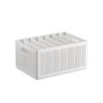 thumbnail image 3 of Armario Caja De Almacenamiento De Pantalones Plegable Divisores Ajustables Blanco Puro Cajas De Almacenamiento De Ropa Divididas Resistentes para Armario De Dormitorio Grande 7 Rejillas: 6 Deflectores, 3 of 5