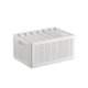 thumbnail image 3 of Armario Caja De Almacenamiento De Pantalones Plegable Divisores Ajustables Blanco Puro Cajas De Almacenamiento De Ropa Divididas Resistentes para Armario De Dormitorio Grande 7 Rejillas: 6 Deflectores, 3 of 8