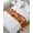 Orange, variant on Bed Runner Scarf for Twin Size Bed, Grey Geometric Beds Scarf Throws for Foot of Bedding, Retro Black White Abstract Striped Lines Decorative Beds Runners for Bedroom Guestroom, 71"x20"