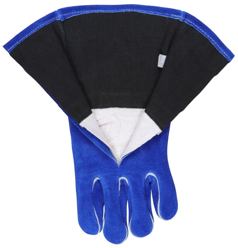 Blue Beast 4600-XL Select Side-Split Leather Welding Work Gloves, XL, Blue, Gauntlet Cuff, 1 Pair