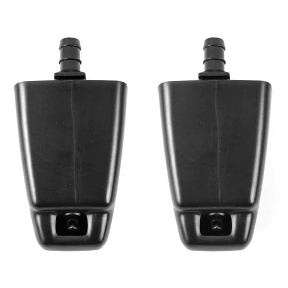 2-Pack ABS Black Front Headlight Washer Nozzle Jets, Compatible with Toyota Land Cruiser 100 Series (1998-2007) FZJ10/HDJ100/HZJ105/UZJ100 & Lexus LX470 (1998-2007), Replaces Part #85044-60060, Front