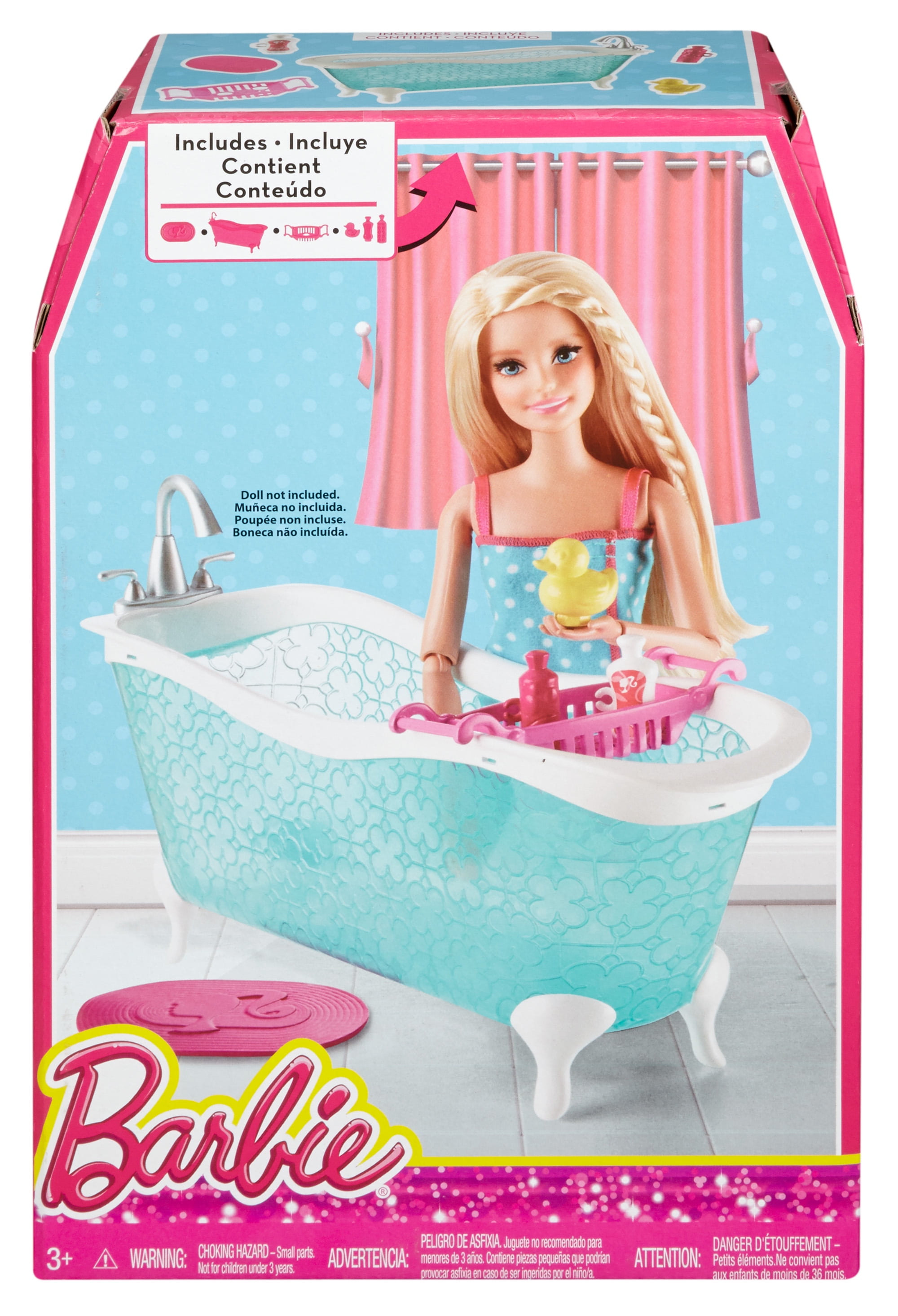 barbie bath to beauty bathroom set