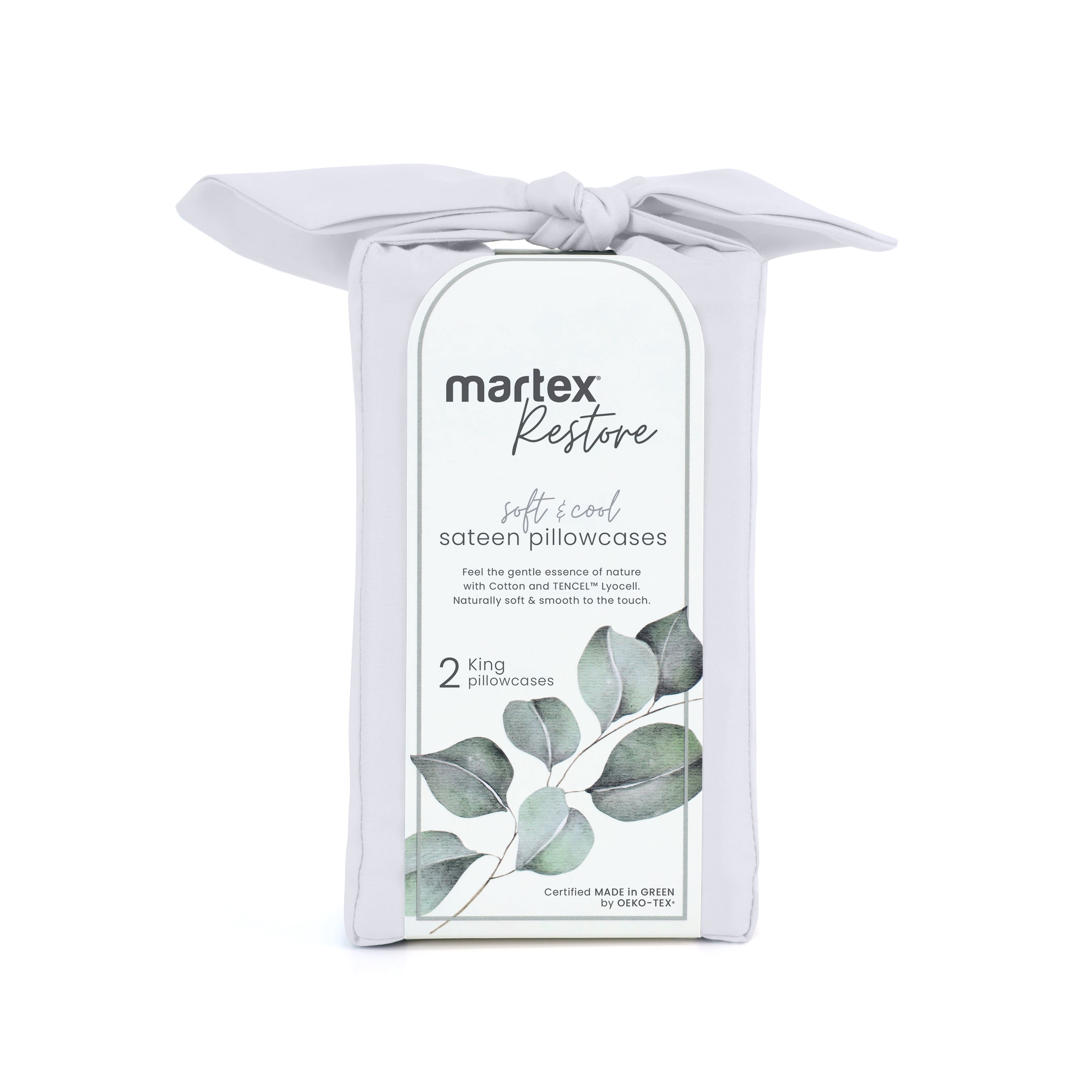 Martex Restore Cooling Pillowcase Set, King, White
