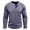Dark Blue, variant on Mens Color-Blocking Long Sleeve Henley Shirts Fashion Relaxed Pullover Casual Button Down Fit Solid Lounge Tops Green