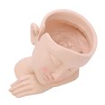 thumbnail image 1 of Resin Decoration Flowerpot, Real Touch Flowerpot DIY Design Durable Lightweight  For Gift Giving For Home Decoration, 1 of 8