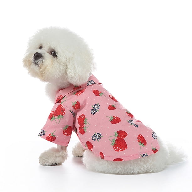 Camisa para Perros de Material Premium Lindo Patrón de Frutas Lavable Adecuada para Todas las Mascotas Regalo Perfecto para la Primavera y el Verano Amigable con ANGGREK Otros
