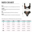 thumbnail image 2 of Kdxio Lion Forest Crown Print Women's 2 Piece High Waisted Wrap Spaghetti Strap Summer Swimsuit Bikini Set-X-Large, 2 of 5