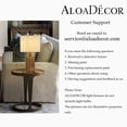 thumbnail image 7 of 18''Farmhouse Traditional Natural Brown Solid Wood Base Table Lamp with Beige Fabric Shade for Bedroom Living Room, 7 of 7