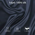 thumbnail image 3 of PiccoCasa 25 Momme Silk Pillowcase for Hair And Skin With Gift Box With Envelope Closure King Navy, 3 of 8