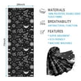thumbnail image 2 of Black White Sun Moon Snake Butterfly Pattern Hot Yoga Mat Towel Non Slip for Hot Yoga - Quick-Drying Yoga Mat Cover with 4 Corner Pockets with Travel Bag - Hot Yoga Towel Non Slip 70"x26", 2 of 6