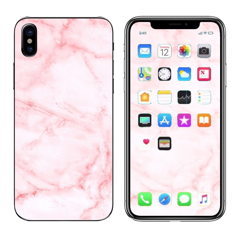 Skin Decal For Apple Iphone X 10 Rose Pink Marble Pattern Walmart Com Walmart Com