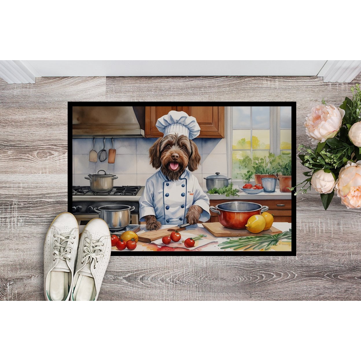 Wirehaired Pointing Griffon The Chef Doormat 27 in x 18 in