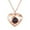Rose Gold#342, variant on Momihoom Customized Images Projection Necklace with Photo Inside Heart-Shaped Personalized Necklace Alloy Necklace Pendant Necklace Personalized Heart-Shaped Projection Necklace for Women