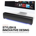 thumbnail image 2 of Long Desktop Computer Speaker Desktop Notebook USB Wired Light-emitting Audio Subwoofer ,High Sound, 2 of 4
