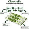 thumbnail image 5 of Citronella Incense Sticks & Incense Cones Combo Pack - 60 Insence-Sticks + 30 Insence Cones - Inscense - Incense Cones Scented - Insents, 5 of 9
