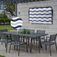 thumbnail image 6 of Outdoor TV Cover 58x37x4.5in, Navy Blue Grey Wave Weatherproof TV Screen Protector with Zipper, Abstract Striped Water Ripple Outside Television Cover Fits Up to 60-65", 6 of 9