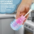 thumbnail image 3 of Keyohome Electric Baby Bottle Brush Set, Baby Bottle Brush Cleaner with Silicone Nipple and Straw Brush, Purple, 3 of 10