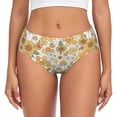 thumbnail image 1 of Balery Retro 70s 60s Flower Ropa Interior de Algodón para Mujer con Dibujo – Braguitas Cómodas y Elásticas, Estilo Clásico-Large, 1 of 6