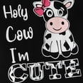 thumbnail image 3 of Baby Girl Clothes Outfit Newborn Letter Holy Cow I'm CUTE Ruffle Cow Print Romper Long Pants Headband Clothing Sets for Fall Winter 0 3 6 9 12 18 Months Baby Girl Clothes, 3 of 7