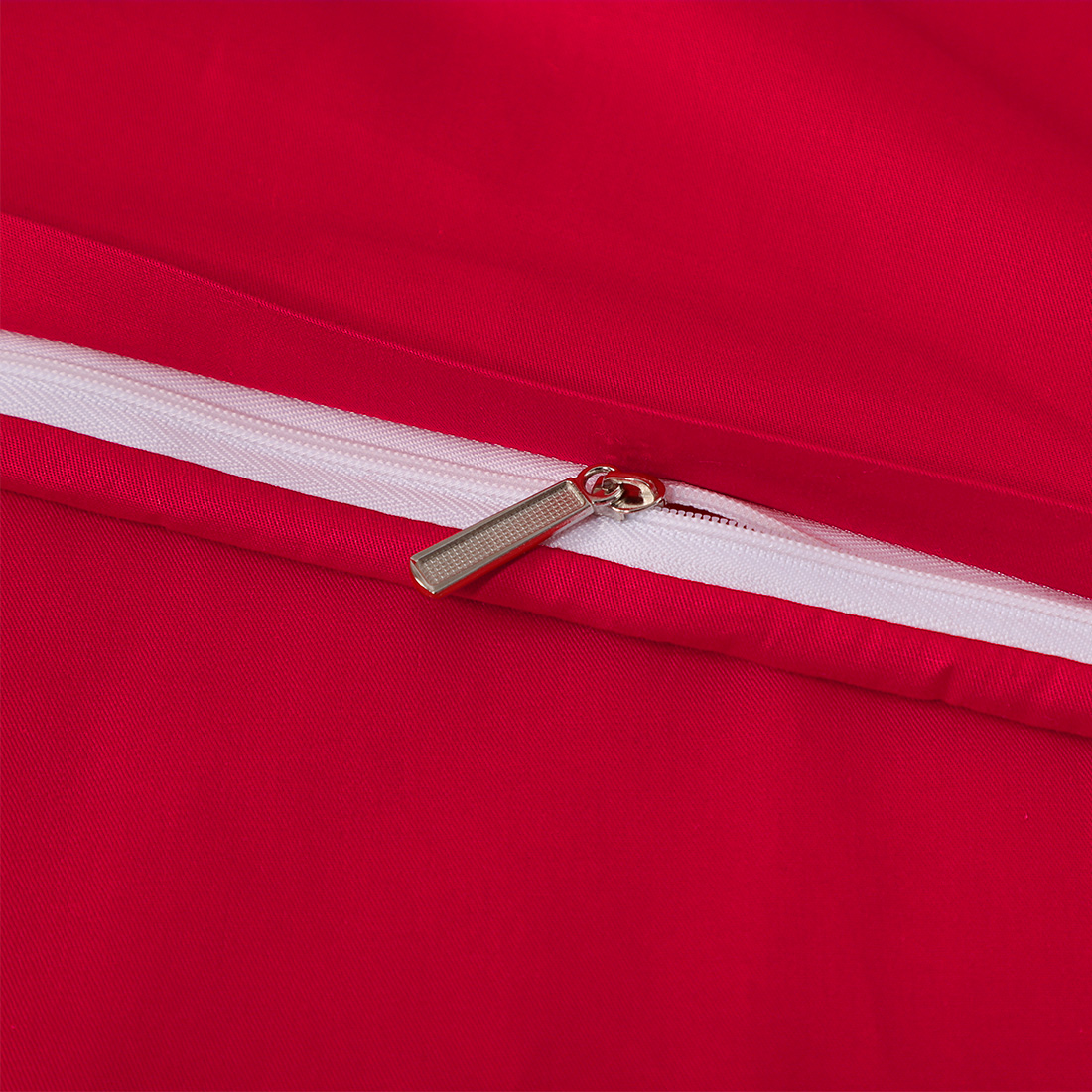 Unique Bargains Cotton Zippered Body Pillowcase Pillow Cover Red 20" x 48"