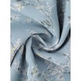thumbnail image 5 of INSPIRE CHIC Women's Floral High Low Tops Scoop Neck Chiffon Blouse Asymmetrical Shirt 3/4 Bell Sleeve Casual Summer Tops S Grey Blue, 5 of 6