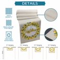 thumbnail image 6 of Yellow Lemon Table Runner 90 Inches, Farmhouse Summer Fruit Leaves Plants Bed Runner Dresser Scarves Tabletop for Indoor Outdoor Parties/Ceremony/Banquet, 13" x 90", 6 of 9