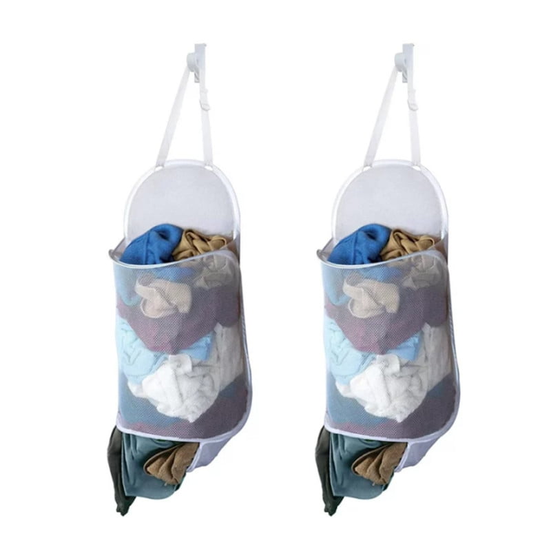 OUNAMIO Deluxe Mesh Clothes Folding Storage Bag Hanging Over The Door