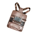 thumbnail image 4 of Bolsa de pecho para peluquero, bolsa de tijera de peluquería multiusos para peluquería con doble Marrón, 4 of 7