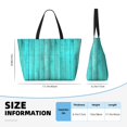 thumbnail image 4 of Easygdp Turquoise Wooden2 Bolsa de Viaje de Playa de Gran Capacidad, Bolsa Tote Perfecta para la Playa, Escapadas de Fin de Semana y Viajes, 4 of 7