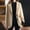 *Khaki, variant on ClodeEU Women's Lapel Wool Blend Blazer With Button, Fall Fashion Dressy Jackets Work Office Clothes Black,Womens Plus L