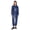 Navy Blue, variant on Coveralls for Women Zipper Front Waterproof Coveralls Work Jumpsuit One-piece Overalls Blue M