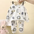 thumbnail image 2 of xaweyi Toddler Baby Boy Fall Winter Outfits Letter Crewneck Sweatshirt Casual Pants 2Pcs Clothes Set, 2 of 5