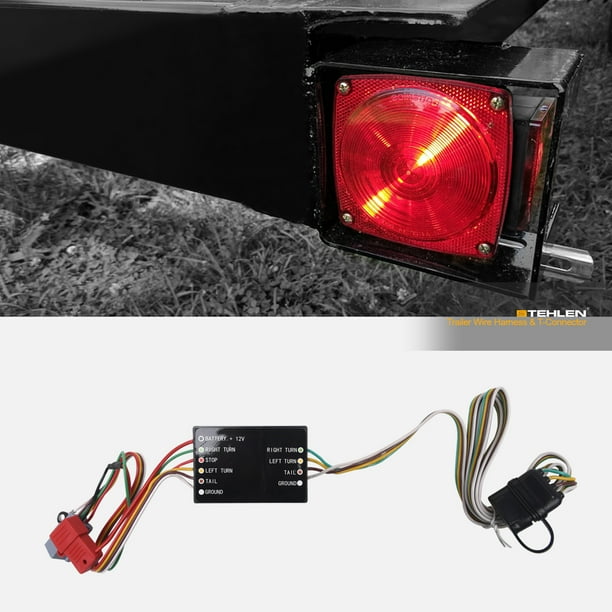 Stehlen 642167819349 Trailer Tow Hitch 4 Way Flat Wiring Harness T