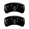 thumbnail image 4 of MGP 4 Caliper Covers Engraved Front Mustang Engraved Rear S197/Bar & Pony Black finish silver ch Fits select: 2005-2009 FORD MUSTANG, 4 of 6