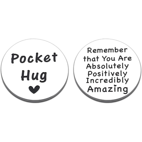 Christmas Gifts Ideas for Women Men Senior Night Gift Inspirational Pocket Hug Token for Kids Long Distance Gifts for Daughter Friends Positive Birthday Gift for Him Her Christmas Stocking Stuffers