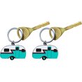 thumbnail image 3 of Llavero RV - Llavero RV - Juego de 2 llaveros RV - Accesorios divertidos para acampar - Regalo para propietarios de RV - Regalos únicos para acampar para mujeres y hombres - Llaveros para acampar - L JAMW Sencillez, 3 of 5