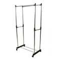 thumbnail image 6 of Ktaxon Double Heavy Duty Rail Portable Clothes Hanger Rolling Garment Rack Adjustable, 6 of 15