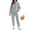 A-Gray, variant on SHEWIN Womens Sweatsuits 2 Piece Outfits Fleece Lined Long Sleeve 1/4 Zipper Collar Pullover Tops And Long Pants Tracksuit Brown M