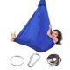 thumbnail image 2 of Ropa de doble capa Columpio interior Hamaca colgante Silla Lycra Cuddle Pod Terapia Columpios para autismo Niño con necesidades especiales (Azul), 2 of 4