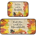 thumbnail image 7 of SKYSONIC Eat Pie and Be Thankfull Kitchen Rugs Set of 2, Fall Maple Leaves Floor Mat Area Rug Washable Carpet Perfect for Living Room Bedroom Entryway, 7 of 7