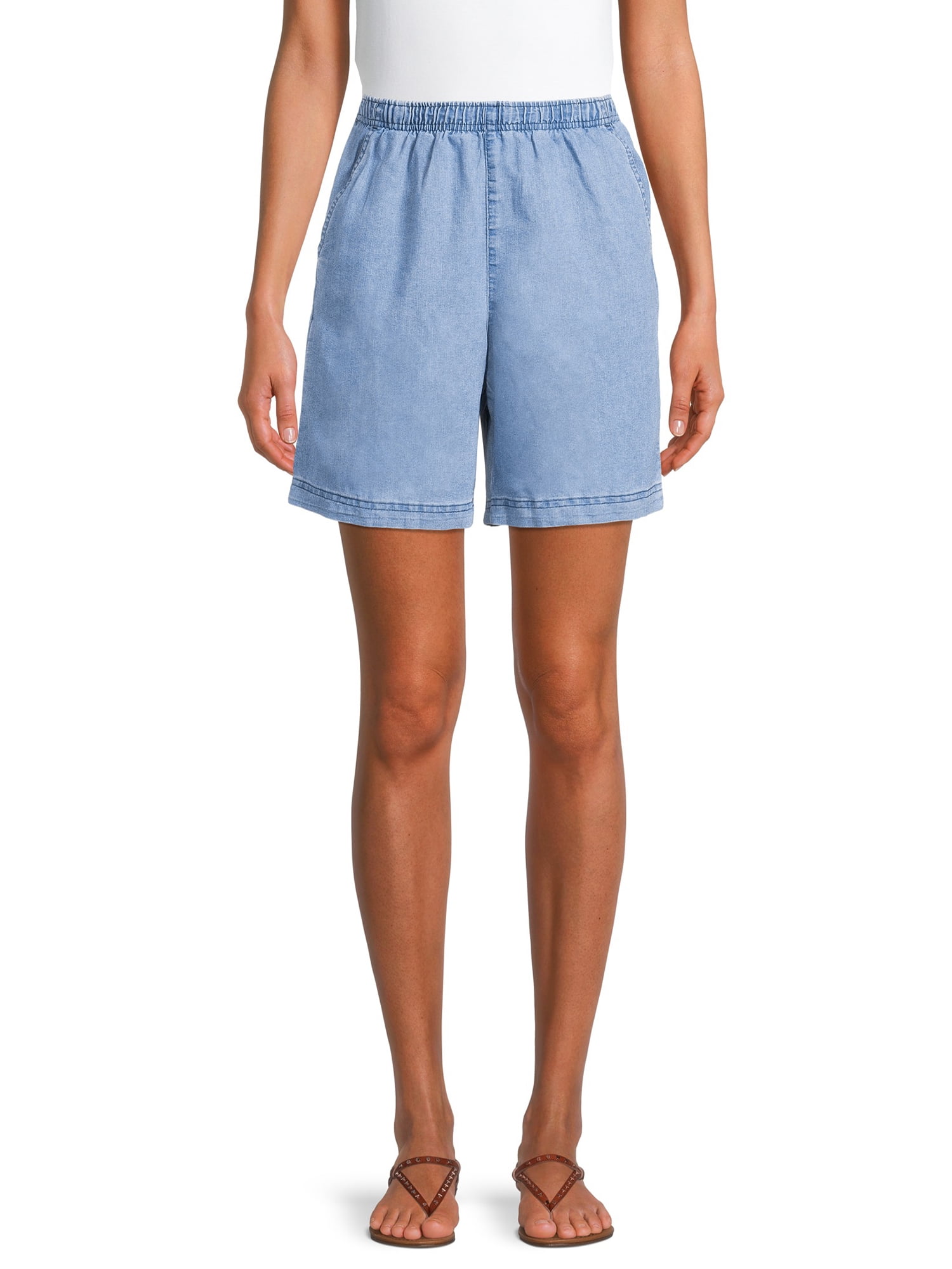 White Stag Women s Elastic Waist Shorts Multiple Colors Available 